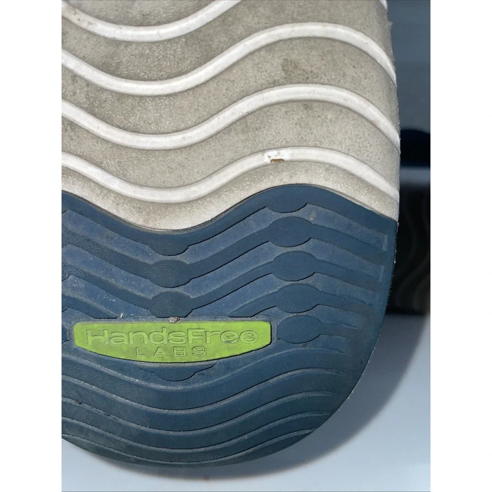 Kizik Madrid Eco-Knit Shoes Mens Size 12 Blue White Hands Free‎ Slip On Sneakers